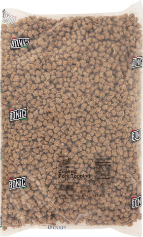 Tyson Pizzano Precooked Small Chunk Pork Pizza Topping, 5 Pound -- 2 per case.