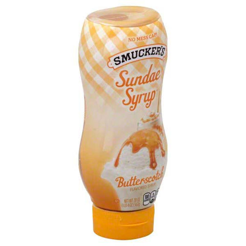 Smuckers Butterscotch Sundae Syrup, 20 Ounce -- 12 per case.