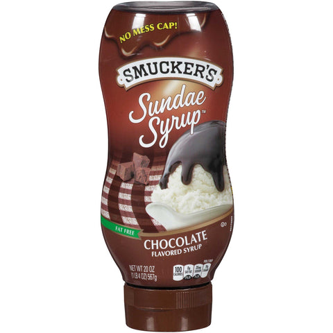 Smuckers Chocolate Sundae Syrup, 20 Ounce -- 12 per case.