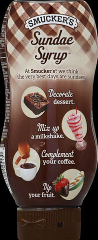 Smuckers Chocolate Sundae Syrup, 20 Ounce -- 12 per case.