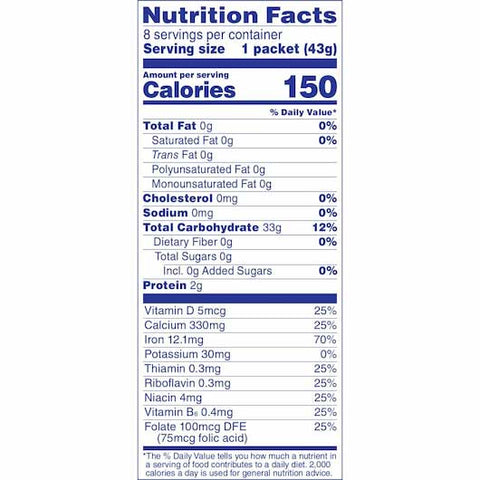 Cream of Rice Instant Hot Cereal, 12 Ounce -- 12 per case.