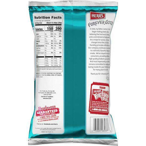 Herr Foods Regular Potato Chips, 2.5 Ounce -- 12 per case
