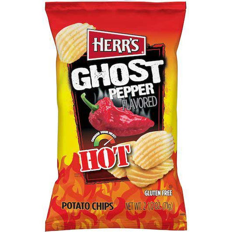 Herr Foods Carolina Reaper Hot Cheese Curls, 2.75 Ounce -- 12 per case