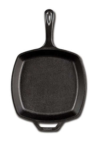 Lodge Preseasoned Square Cast Iron Skillet, 10.5 inch -- 3 per case.