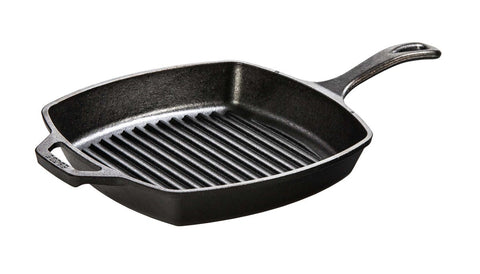 Lodge Square Cast Iron Grill Pan, 10.5 inch -- 3 per case.