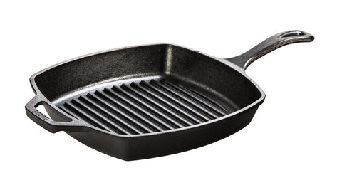 Lodge Square Cast Iron Grill Pan, 10.5 inch -- 3 per case.
