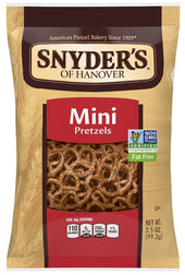 Snyders Of Hanover Mini Pretzel with Hole, 3.5 Ounce -- 8 per case.