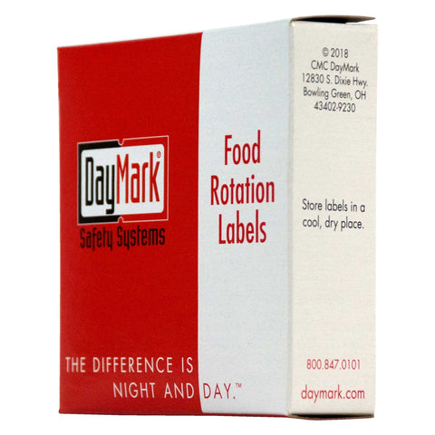 Daymark Round Permanent Half Blank Bilingual Day of the Week Label - Tuesday, 1 inch -- 12 box per case.