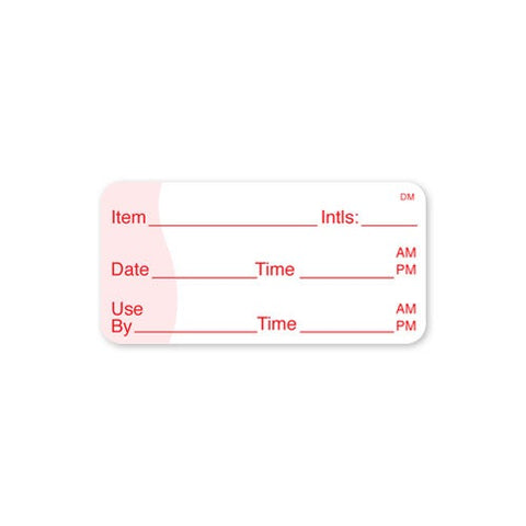 Daymark DissolveMark Shelf Life Use By Food Label, 1 x 2 inch -- 12 rolls per case.