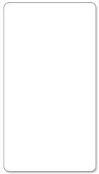 Daymark Rectangle Direct Thermal Permanent Adhesive Blank Printer Label, 500 count per pack -- 24 per case
