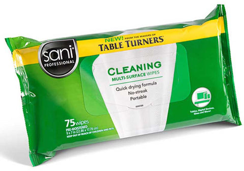 Sani Professional Multi Surface Cleaner Wipes, 75 count per pack -- 20 per case.