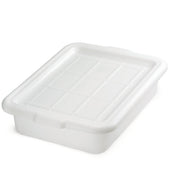 Tablecraft High Density Polyethylene Milky White Cover Only, 21 1/4 x 15 3/4 inch -- 12 per case.