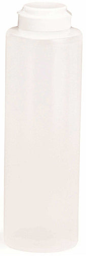 Tablecraft Natural Squeeze Bottle Dispenser with Hinged Top, 12 Ounce -- 12 per case