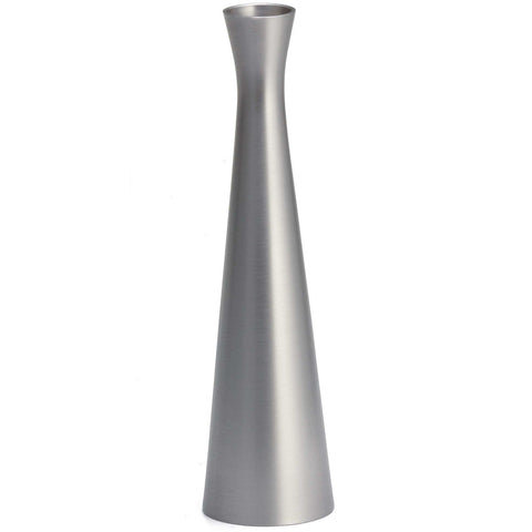 Tablecraft Stainless Steel Brushed Flower Vase, 6 1/2 inch.