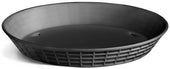 Tablecraft Polypropylene Black Round Diner Platter, 10.5 inch -- 12 per case