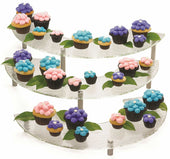 Tablecraft Half Moon 3 Piece Riser Set -- 4 per case