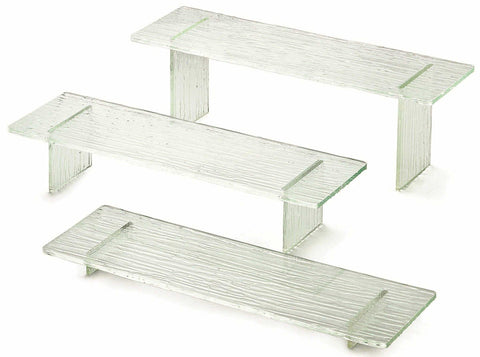 Tablecraft 3 Piece Acrylic Riser Set, 1x 3 x 5 inch -- 8 per case
