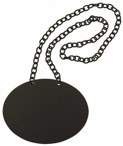 Tablecraft Chalkboard Necklace for Glass Beverage Dispensers -- 24 per case