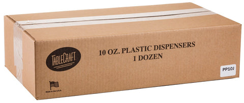 Tablecraft Polypropylene Replacement Syrup Dispenser Jar, 10 Ounce -- 12 per case