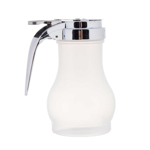 Tablecraft Polypropylene Teardrop Syrup Dispenser with Chrome Plated Metal Top, 10 Ounce -- 12 per case
