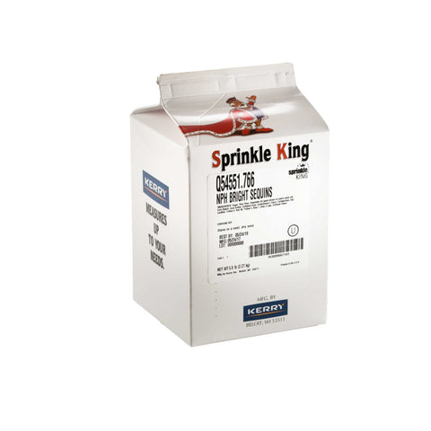 Sprinkle King Non Partially Hydrogenated Bright Sequins Decorettes, 5 Pound -- 4 per case.
