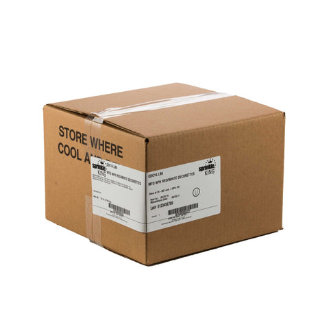 Sprinkle King Non Partially Hydrogenated Red and White Valentine Blend Decorettes, 6 Pound -- 4 per case.