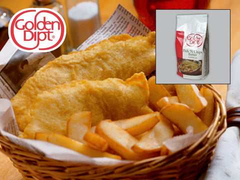 Golden Dipt English Style Fishn Chip 6 Case 5 Pound