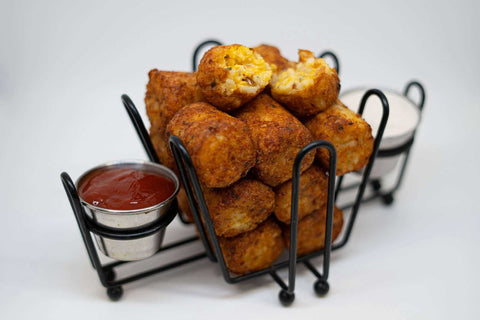 Stone Gate Foods Jumbo Stuffed Tater Keg with Bacon White Cheddar and Chives, 1.5 Ounce -- 106 per case.