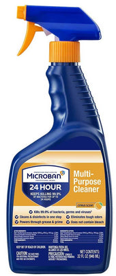 Microban Citrus Multi Purpose Cleaner Liquid, 32 Ounce -- 6 per case.