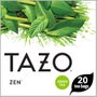 Tazo Zen Green Tea, 20 tea bags per pack -- 6 per case