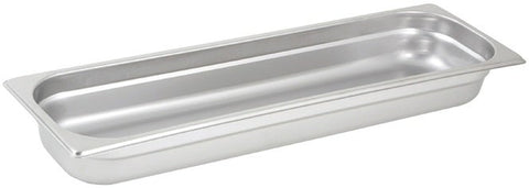 Winco 25 Gauge Stainless Steel Half Long Size Anti Jam Steam Pan, 2.5 inch Depth -- 6 per case