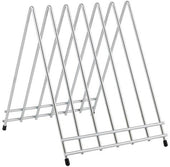 Winco 6 Slots Chrome Plated Cutting Board Rack -- 6 per case