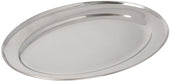 Winco Heavy Stainless Steel Oval Platter, 14 x 8 3/4 inch -- 10 per case