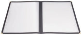 Winco Black Double Fold Panel Menu Cover -- 25 per case