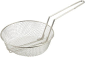 Winco Nickel Plated Steel Medium Mesh Culinary Basket, 10 inch -- 12 per case