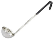 Winco Stainless Steel Black Handle Ladle, 6 Ounce -- 12 per case