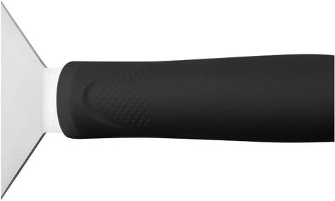 Winco Offset Spatula with Black Polypropylene Handle, 3 1/2 x 3/4 inch Blade -- 24 per case