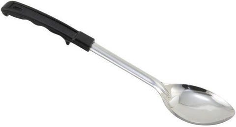 Winco Stainless Steel Solid Basting Spoon with Stop Hook Polypropylene Handle, 13 inch -- 12 per case