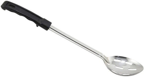 Winco Stainless Steel Slotted Basting Spoon with Stop Hook Polypropylene Handle, 15 inch -- 12 per case