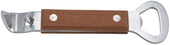 Winco Stainless Steel Can Tapper/Bottle Opener with Wooden Handle, 7 inch -- 12 per case