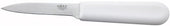 Winco White Polypropylene Handle Paring Knife -- 12 per case