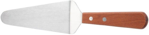 Winco Offset Pie Server with Wooden Handle, 4 5/8 x 2 3/8 inch Blade -- 12 per case