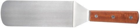 Winco Flexible Offset Turner with Wooden Handle, 8 1/4 x 2 7/8 inch Blade -- 12 per case