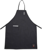 Winco Black Full Length Bib Apron with Pockets, 33 x 26 inch -- 12 per case