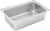 Winco Stainless Steel Upright Standing Edge Full Size Spillage Pan, 6 inch Deep -- 5 per case