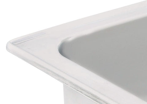 Winco Stainless Steel Full Size Flat Edge Spillage Pan, 6 inch Deep -- 6 per case