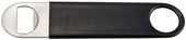 Winco Stainless Steel Black PVC Coating Flat Bottle Opener -- 12 per case