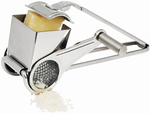 Winco Stainless Steel Rotary Cheese Grater, 8 1/4 x 4 3/4 x 3 3/8 inch -- 12 per case