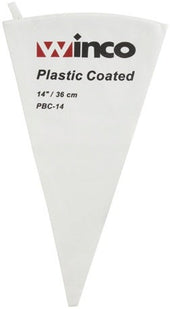 Winco Cotton with Plastic Coating Pastry Bag, 14 inch -- 12 per case