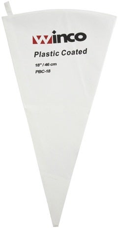 Winco Cotton with Plastic Coating Pastry Bag, 18 inch -- 12 per case
